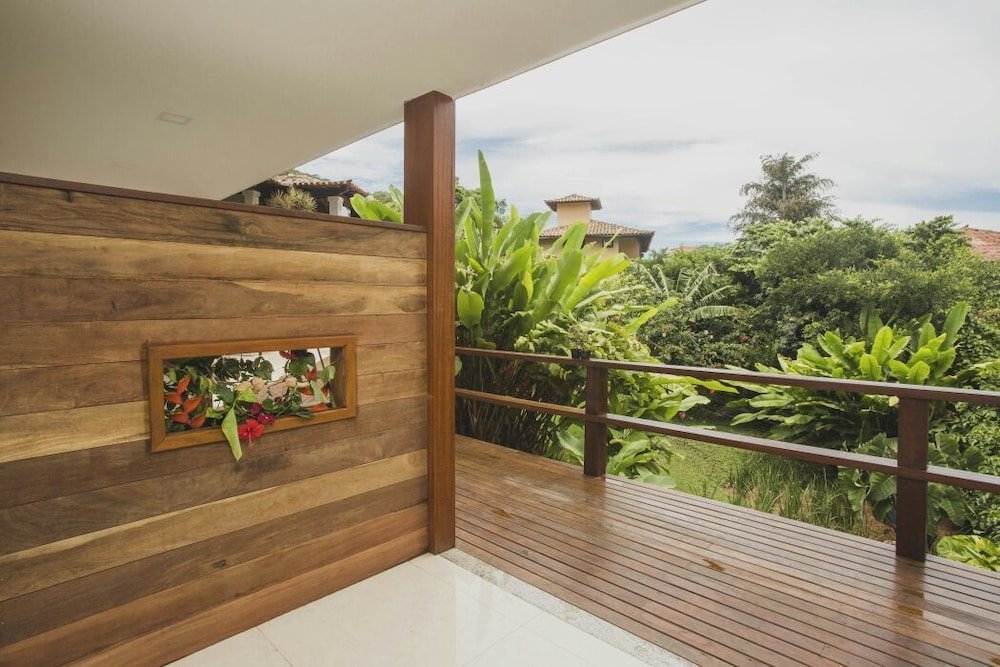 Habitación triple De lujo con balcón y con vista al jardín Pousada Blue Ocean