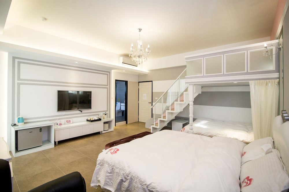 Standard Vierer Familie Zimmer mit Balkon Ai Lian Shan Shui Homestay