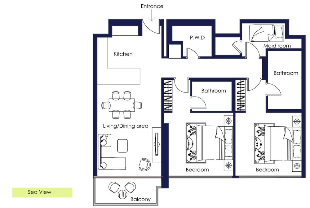 Apartamento De lujo 2B-Anwa-2403 by bnbme homes