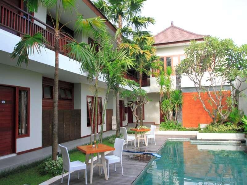 Bett im Wohnheim Djabu Bali Hotel
