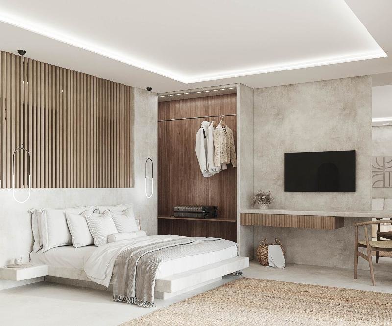 Suite junior 1 dormitorio con balcón Pnoe Luxury Suites