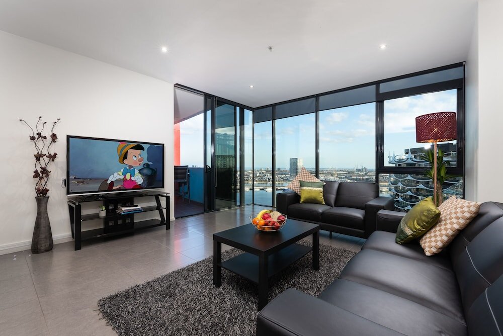 Deluxe quadruple appartement avec balcon et Vue mer Exquisite Apartments Docklands