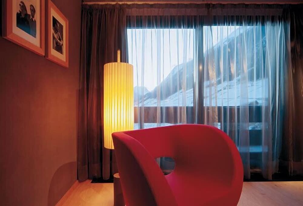 Camera doppia Standard con balcone e con vista sulle montagne Hotel Madlein