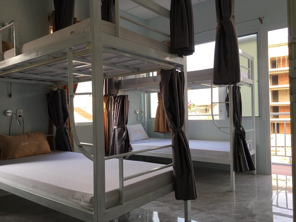 Кровать в общем номере Maily Hostel
