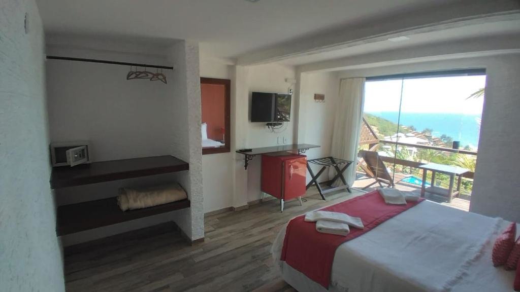 Habitación doble Estándar con balcón y con vista al mar Pousada Vila do Sol Buzios