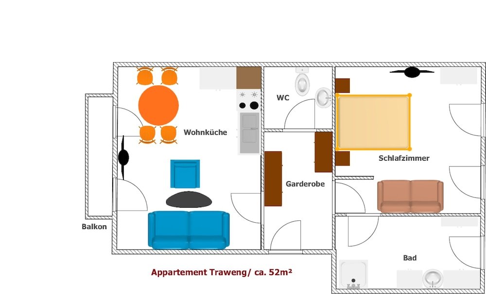 Семейные апартаменты c 1 комнатой с видом на горы Appartements-Restaurant Schwaiger