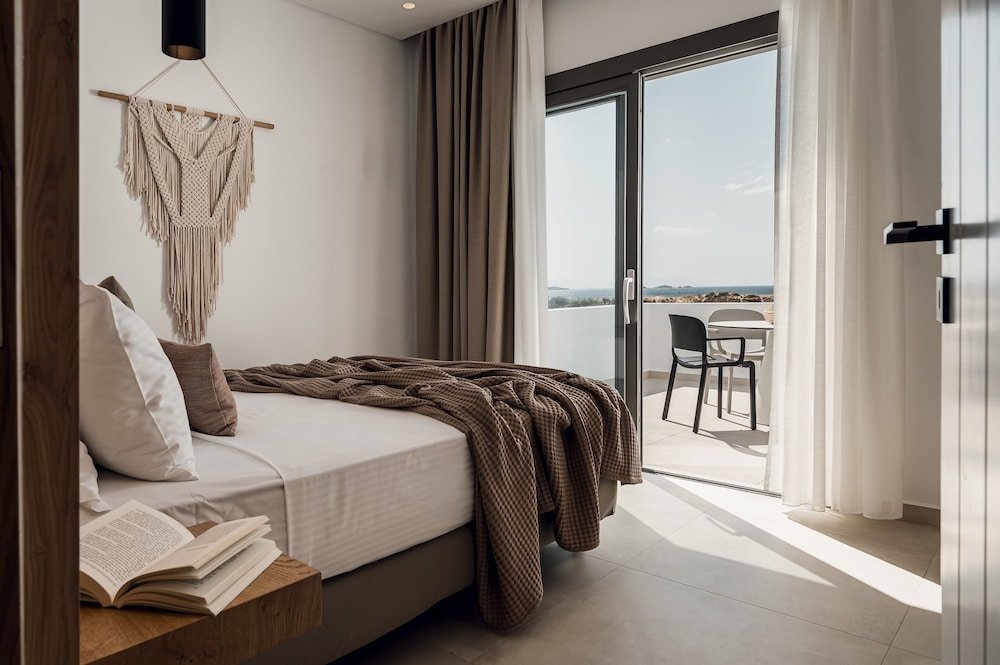 Familie Suite 1 Schlafzimmer mit Meerblick Sundunes Hotel Naxos