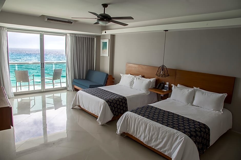 Deluxe Vierer Zimmer mit Meerblick Ocean Dream Cancun by GuruHotel