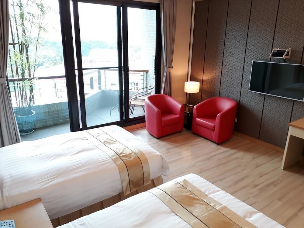 Deluxe double chambre avec balcon Sun Moon Lake Teachers' Hostel