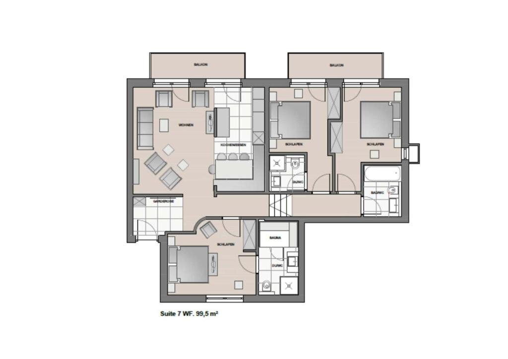 Апартаменты Schlosskopf Suiten