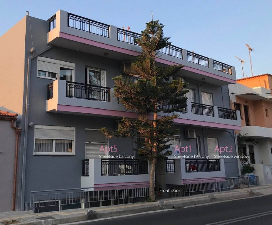 Apartamento 1 dormitorio con balcón y con vista a la ciudad Apt1 Mamangakis Apartments