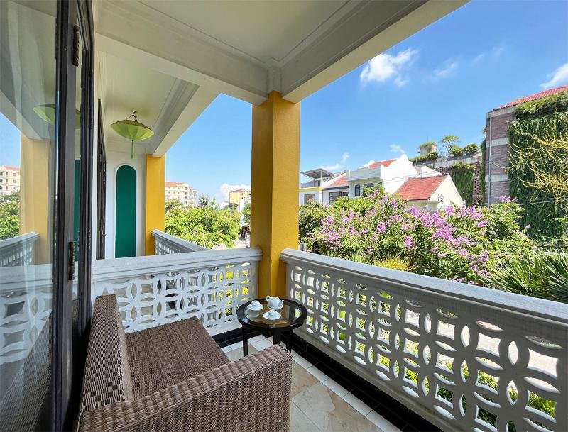 Deluxe Double room with balcony and with garden view Thanh Binh Riverside Hoi An