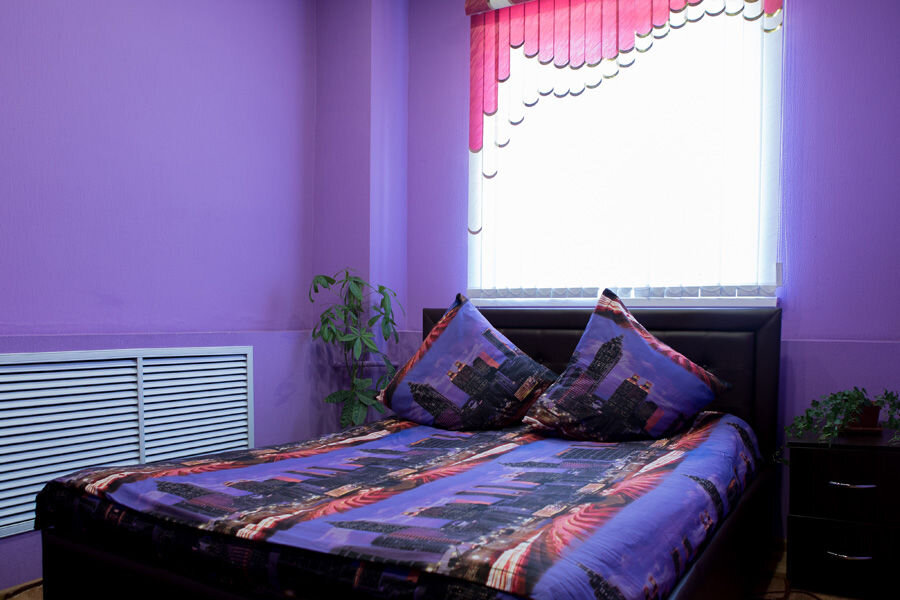 Кровать в общем номере Гостиница Линия Спектр
