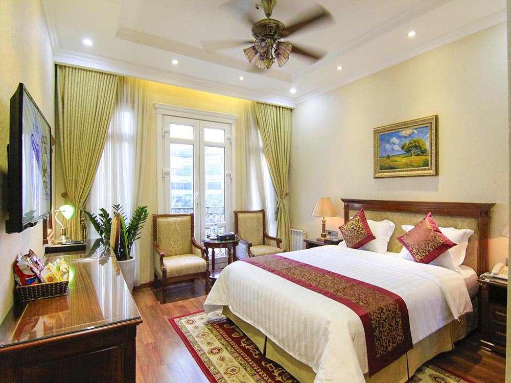 Deluxe Double room with city view Violin Hotel Ha Noi