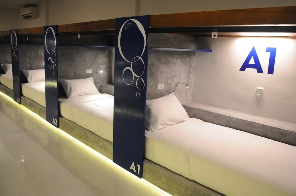 Cama en dormitorio compartido Oasis Hotel-Pods