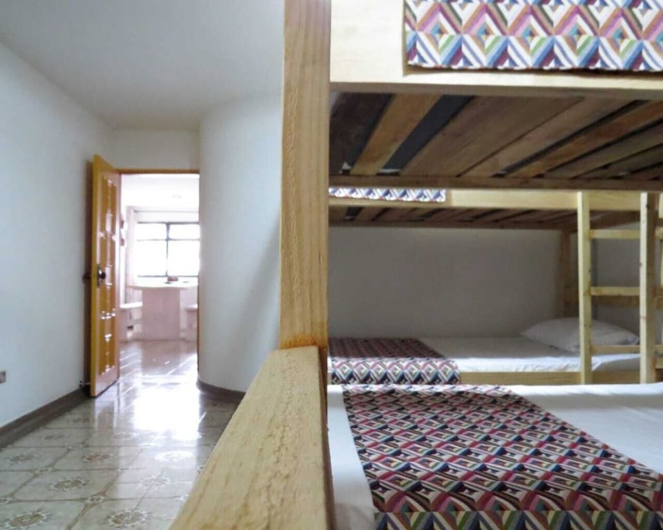 Кровать в общем номере La Otra Mitad Hostel