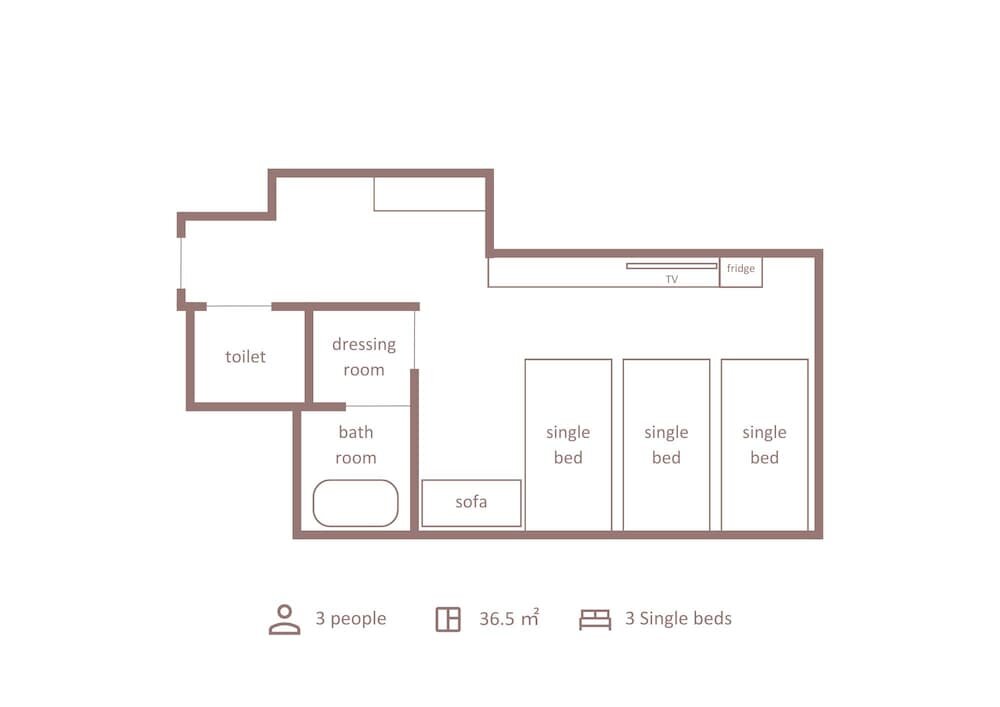 Habitación triple Confort 3 habitaciones Minn Kanazawa