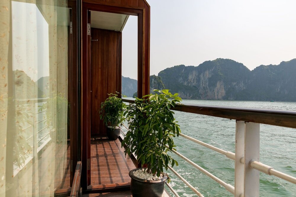 Habitación doble De lujo con balcón Pelican Halong Cruise