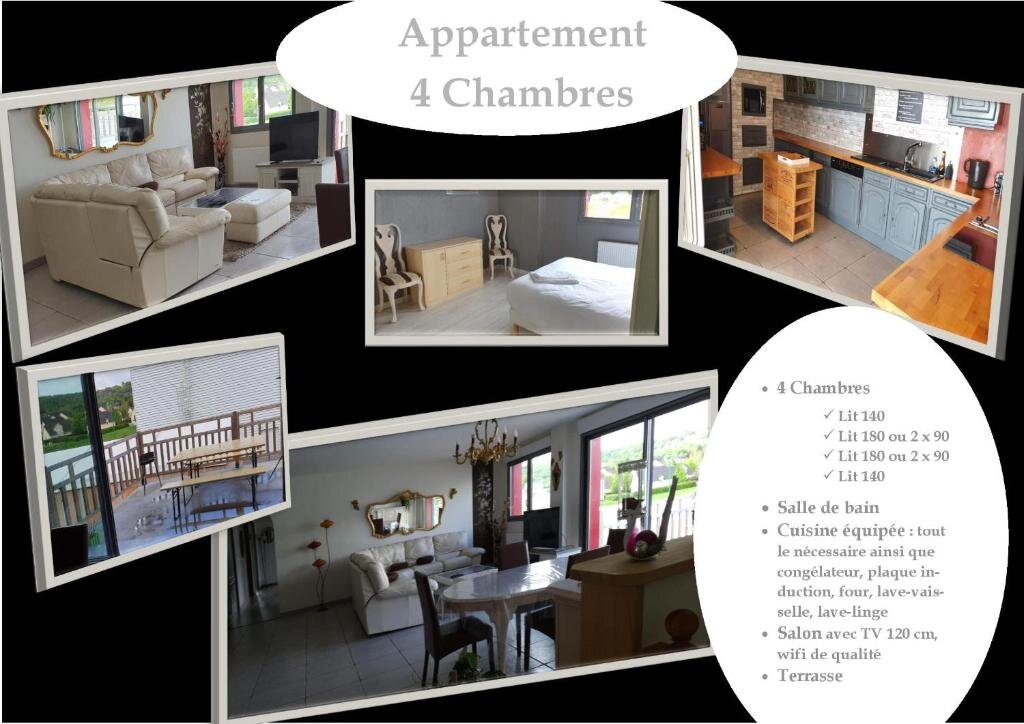 Апартаменты Appartement 4 Chambres Sur La Cave