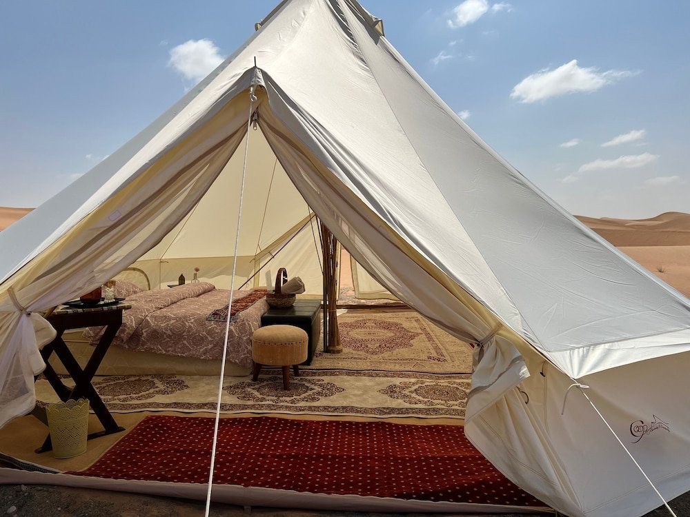 Zelt 1 Schlafzimmer mit Bergblick Starwatching Private Camp - Desert Private Camp