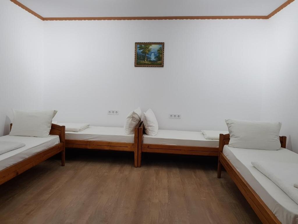 Кровать в общем номере Pensiunea Cristina si Pavel
