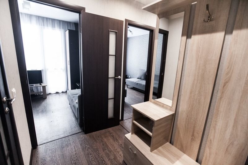 Cama en dormitorio compartido 2 dormitorios Apartment on Krasnoarmeyskaya 11