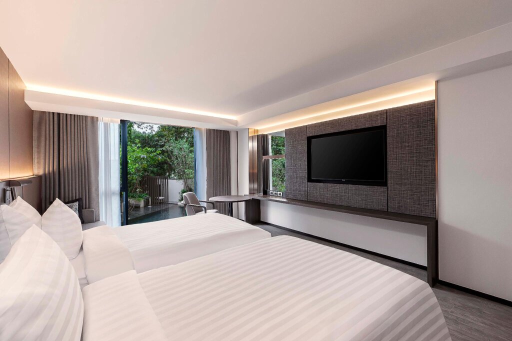 Deluxe Zimmer mit Poolblick Gardina Asoke Hotel & Residence