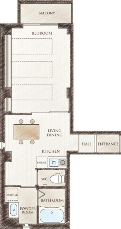Standard triple chambre avec balcon Hotel SAILS