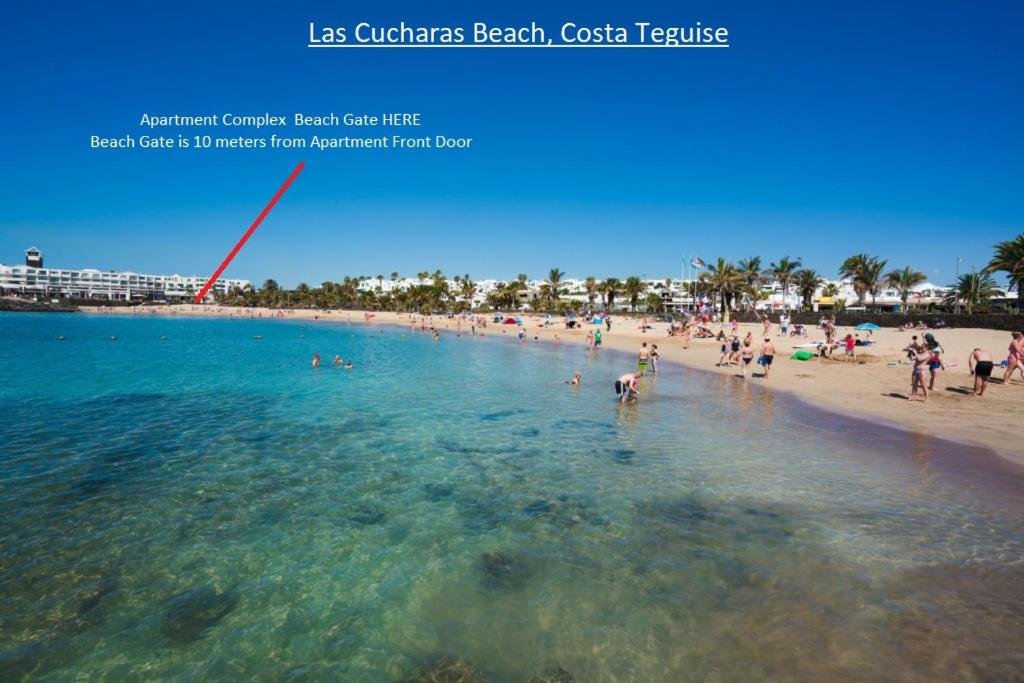 Apartment Lanzarote-Beach-Apartment, Las Cucharas Beach, Costa Teguise -- 1 MINUTE WALK FROM MAIN SQUARE, 35 METERS FROM BEACH