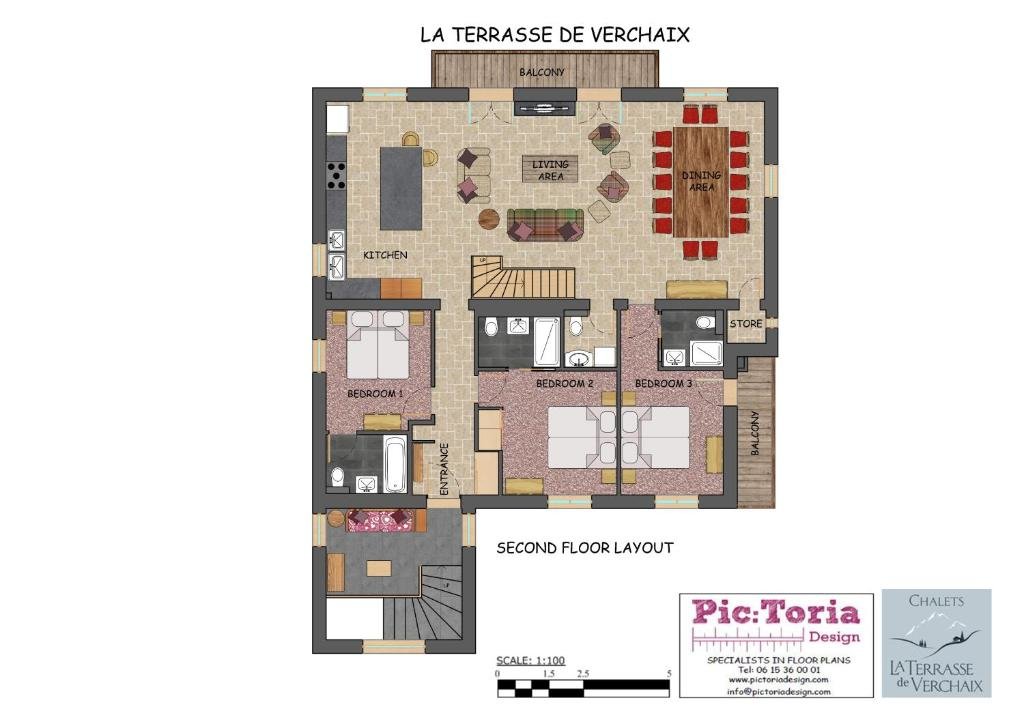Standard Doppel Zimmer Chalet Mia - La Terrasse de Verchaix