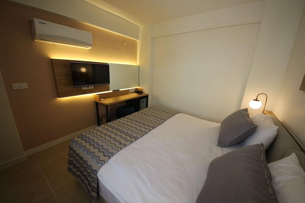 Economy Doppel Zimmer mit Stadtblick Spilos Gumuldur Hotel