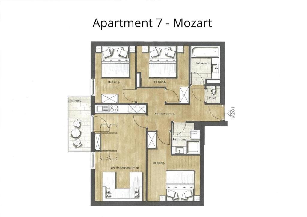 Апартаменты с 3 комнатами HOMEBOUND APARTMENTS Salzburg City II - contactless check-in