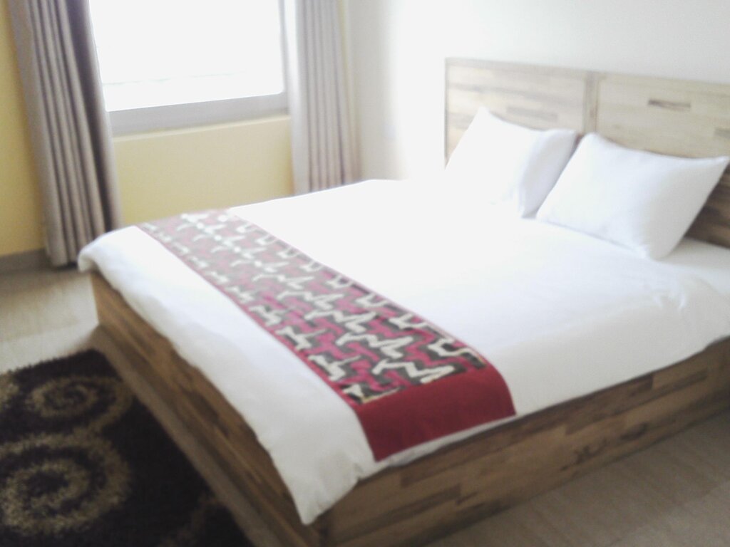 Кровать в общем номере Мансарда Roots Apartment Hotel