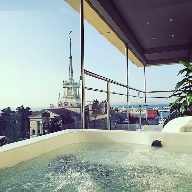 Deluxe Jetted Tub Double room with balcony and with sea view Marina Yacht Hotel Sochi