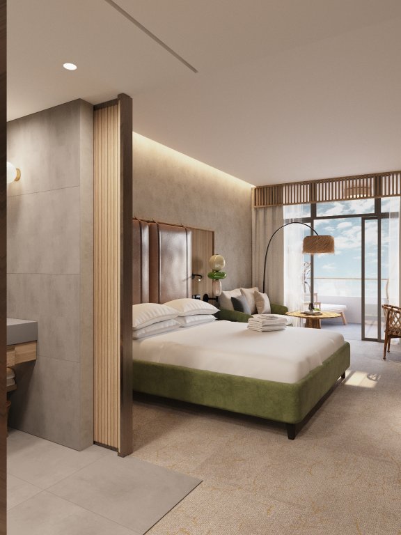 Двухместный номер Deluxe с балконом и с видом на море Отель FЮNF Luxury Resort & SPA Anapa Miracleon