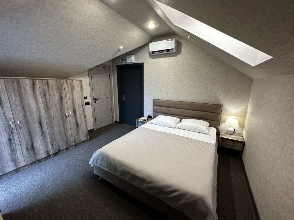 Confort double chambre grenier avec balcon et Avec vue Grey Mini-hotel