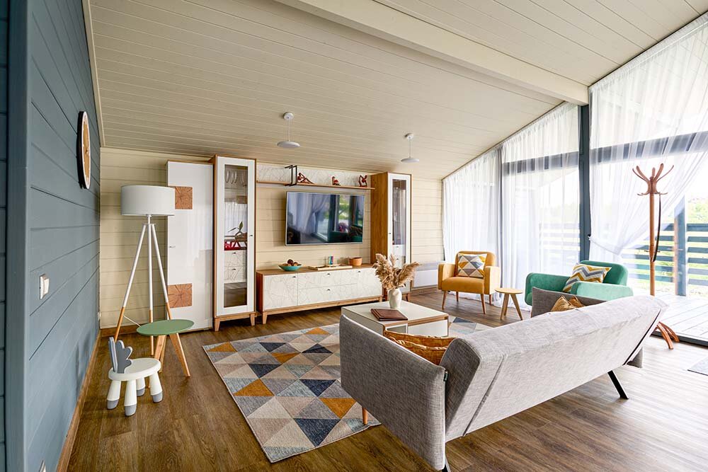 Коттедж Скандинавия с 2 комнатами с красивым видом из окна Глэмпинг Бунин Ручей