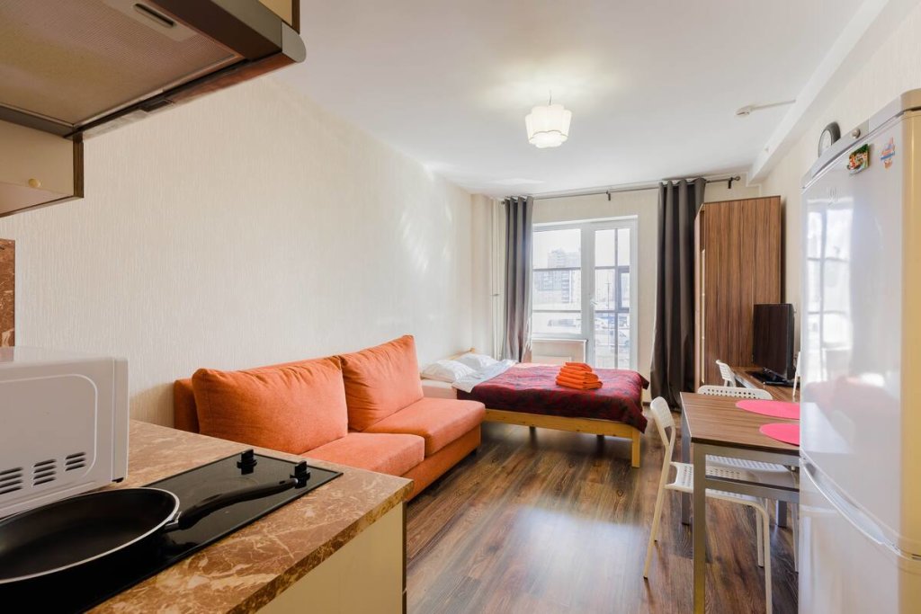 Estudio doble con balcón a.m. Rooms Pulkovo Park Apartments