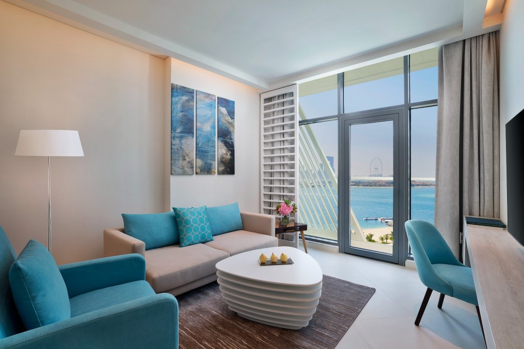 Двухместные апартаменты Superior c 1 комнатой с балконом и с видом на море NH Collection Dubai The Palm