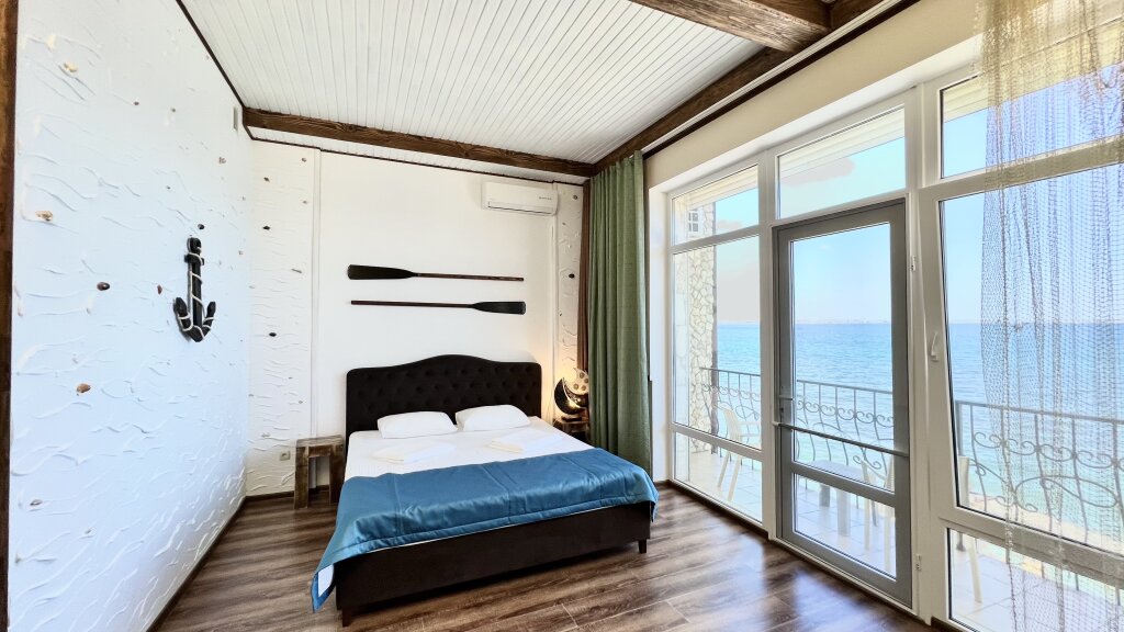 Vierer Apartment 1 Schlafzimmer mit Balkon und mit Meerblick Le Mar Apartments