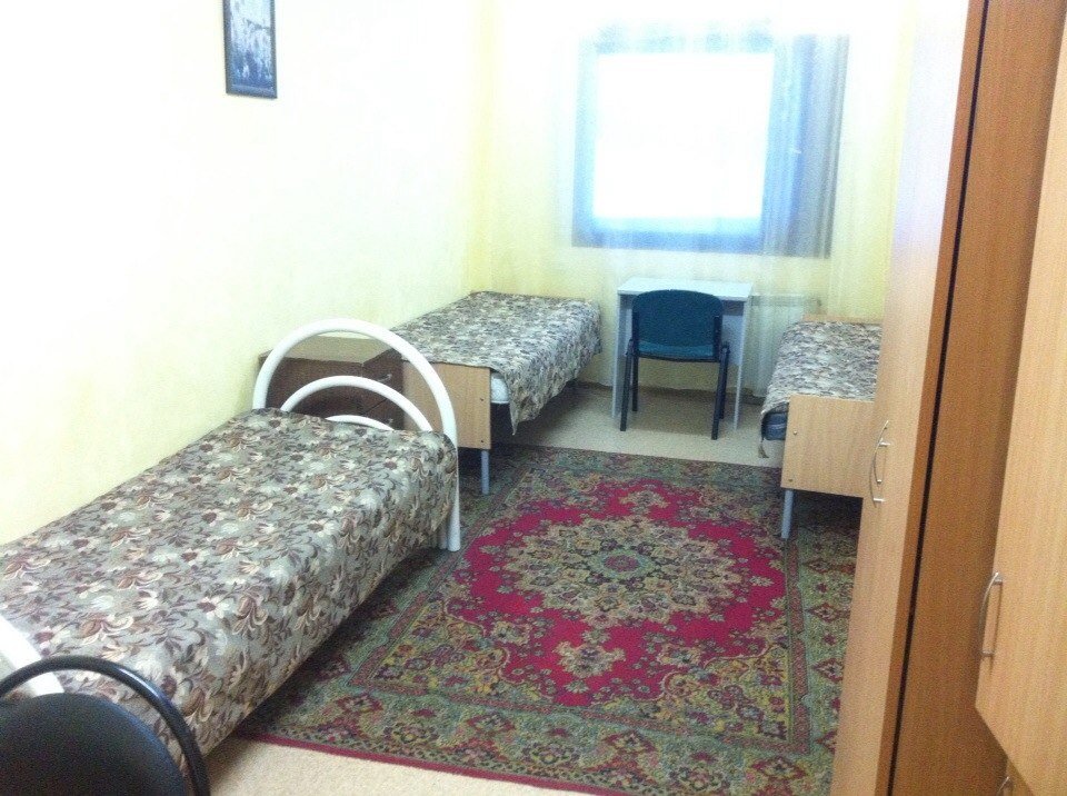 Кровать в общем номере Гостиница Кубань