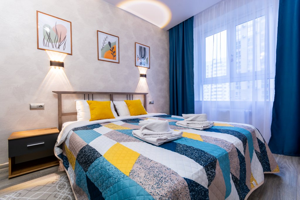 Confort double appartement avec balcon Апартаменты на Зиповской
