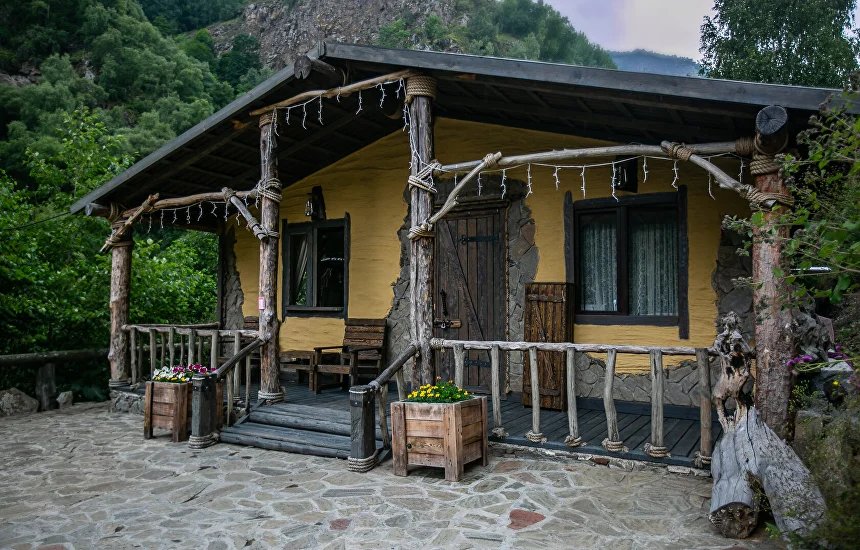 Hütte 2 Schlafzimmer mit Blick Ekopark Dolina Narzanov Recreation center