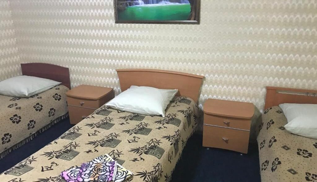 Кровать в общем номере Гостиница Сибирячка