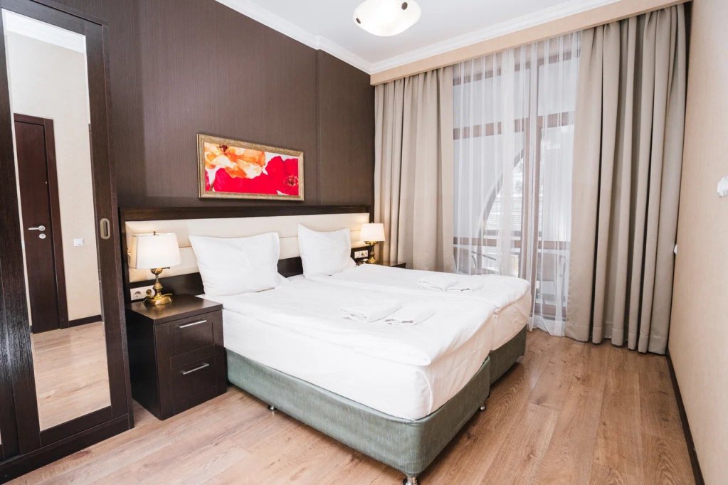 Komfort Doppel Apartment 1 Schlafzimmer mit Balkon Premium Apartments Gorki Gorod 540