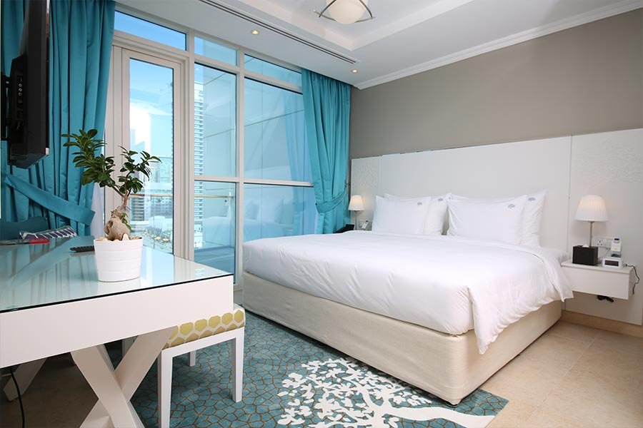 Двухместные апартаменты c 1 комнатой с видом на гавань Jannah Marina Hotel Apartments