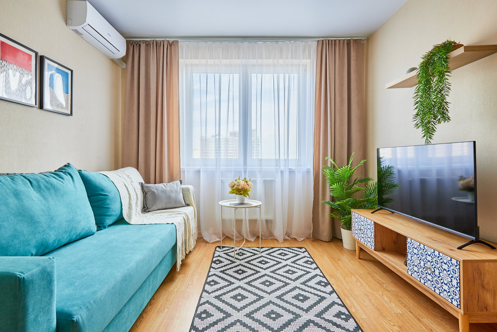 Apartamento doble 1 dormitorio con balcón y con vista a la ciudad Odnokomnatnaya nedaleko ot parka Krasnod Flatar