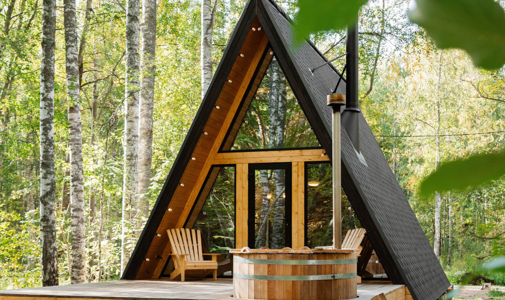 Standard Hütte mit Blick Deep Lake House Glamping