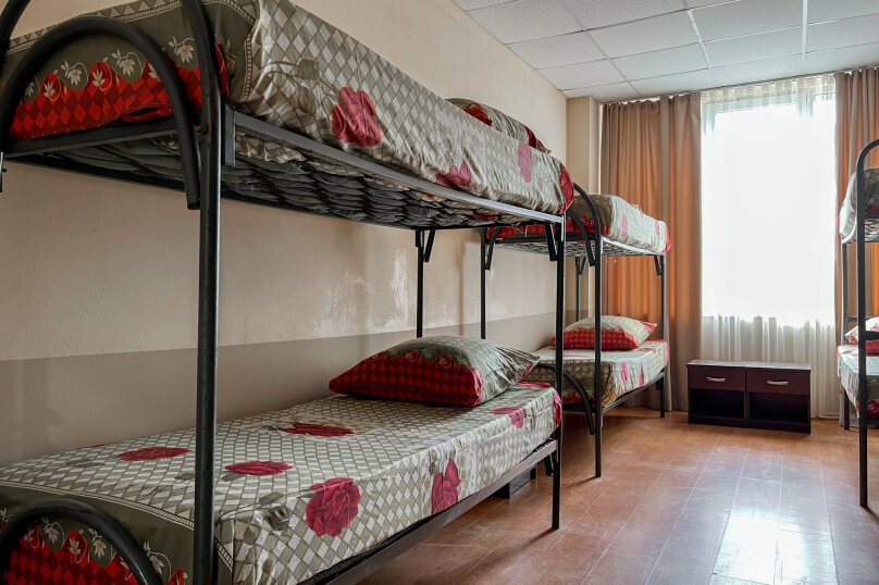 Кровать в общем номере (мужской номер) с видом на город Хостел Чешский дом