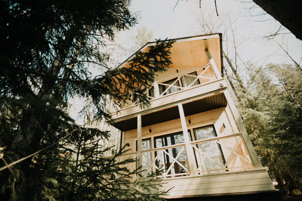 Cottage Deluxe 1 camera da letto con balcone e con vista Pastorskoe Lake Holiday Park